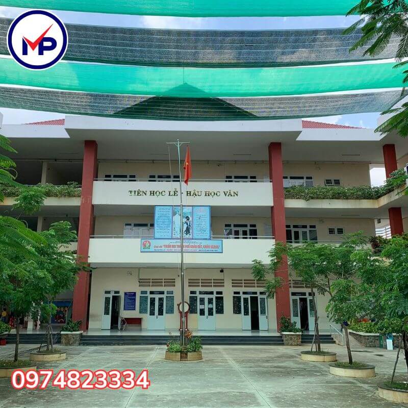 lưới chống nắng trường học, khu vui chơi