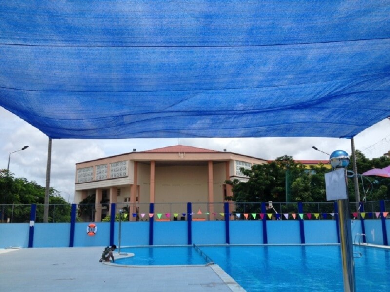 lưới che nắng màu xanh dương