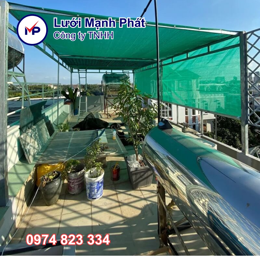 lưới che sân thượng