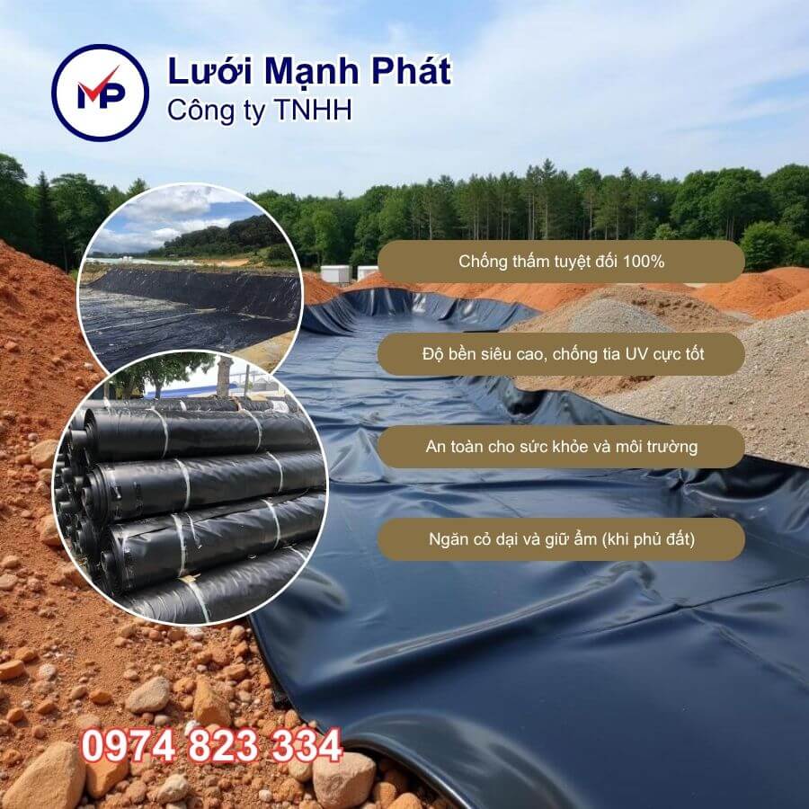 bạt nhựa pvc đen