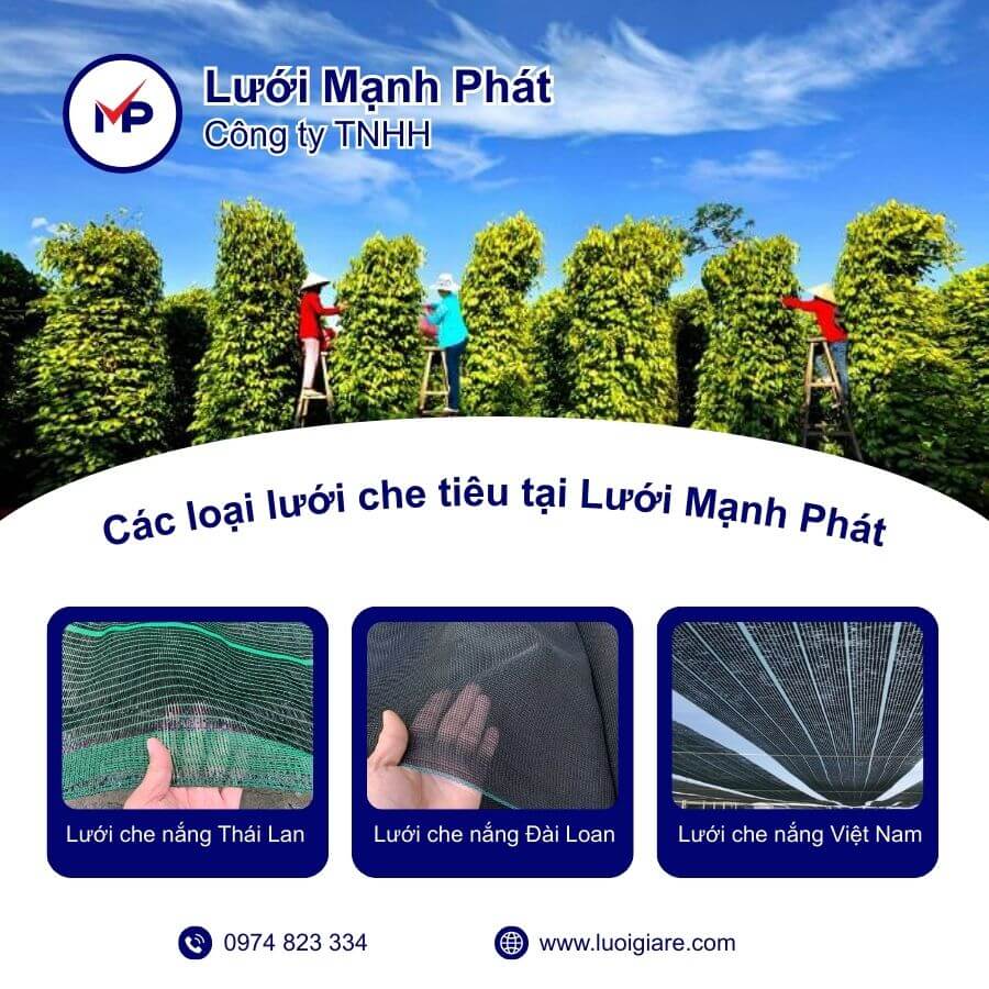 lưới che hồ tiêu