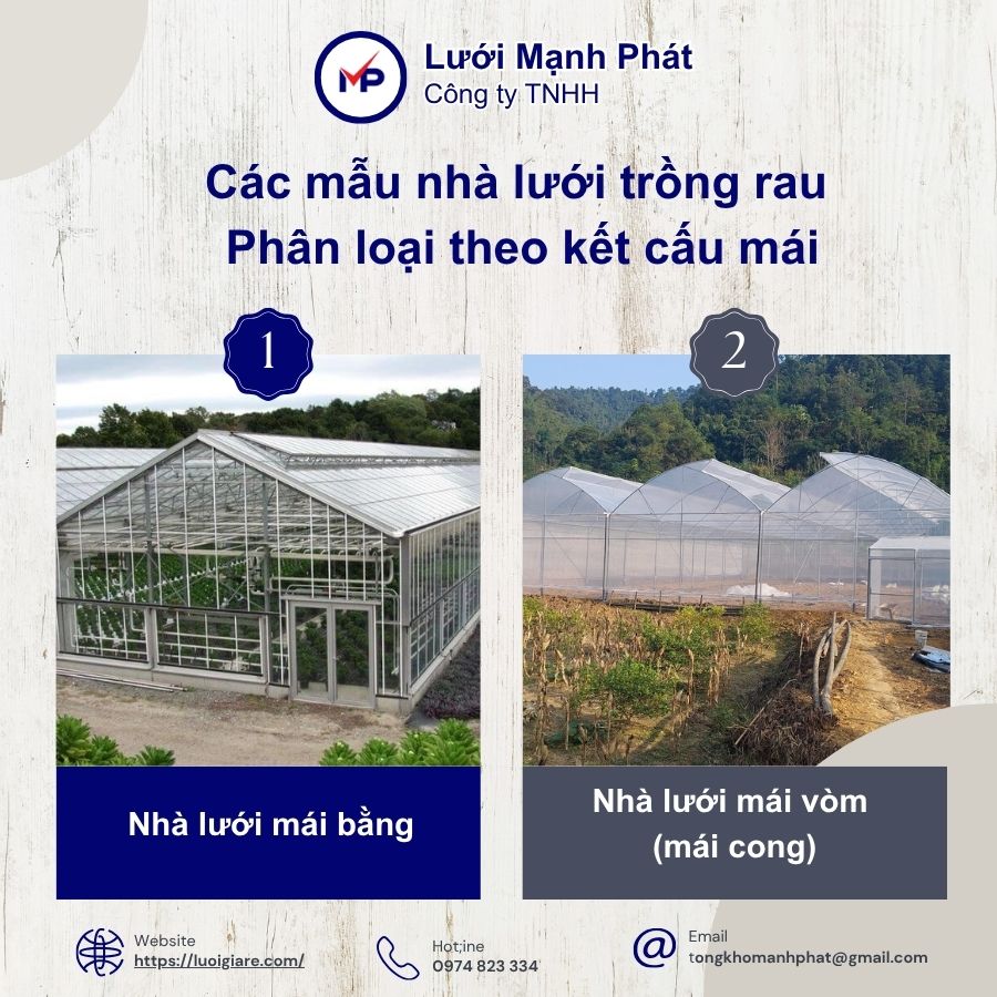 Nhà lưới trồng rau mini