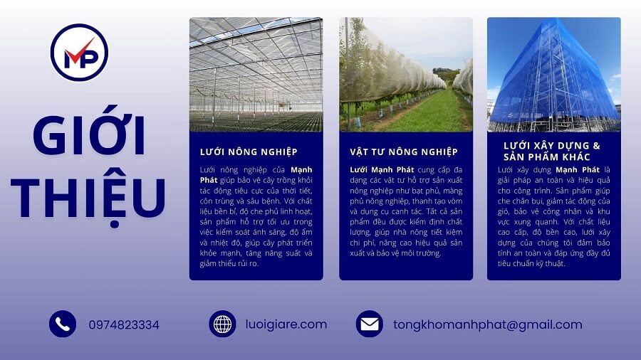 lưới che nắng mạnh phát