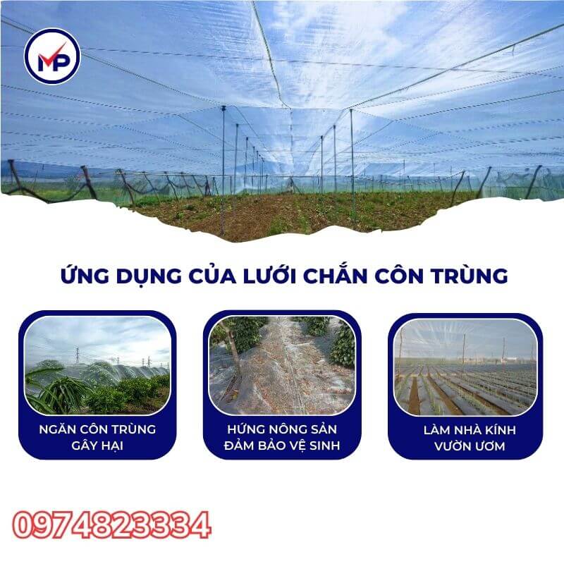 ứng dụng lưới chống côn trùng