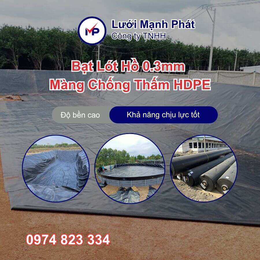 Bạt chống thấm HDPE 0.3mm