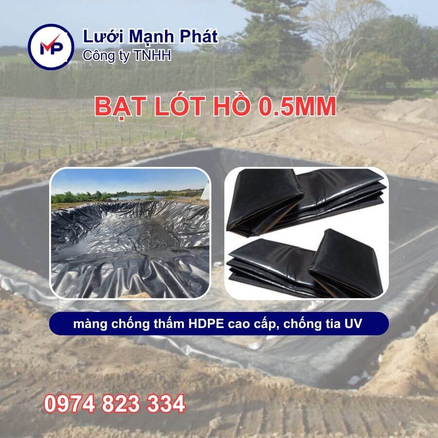 Bạt chống thấm HDPE 0.5mm