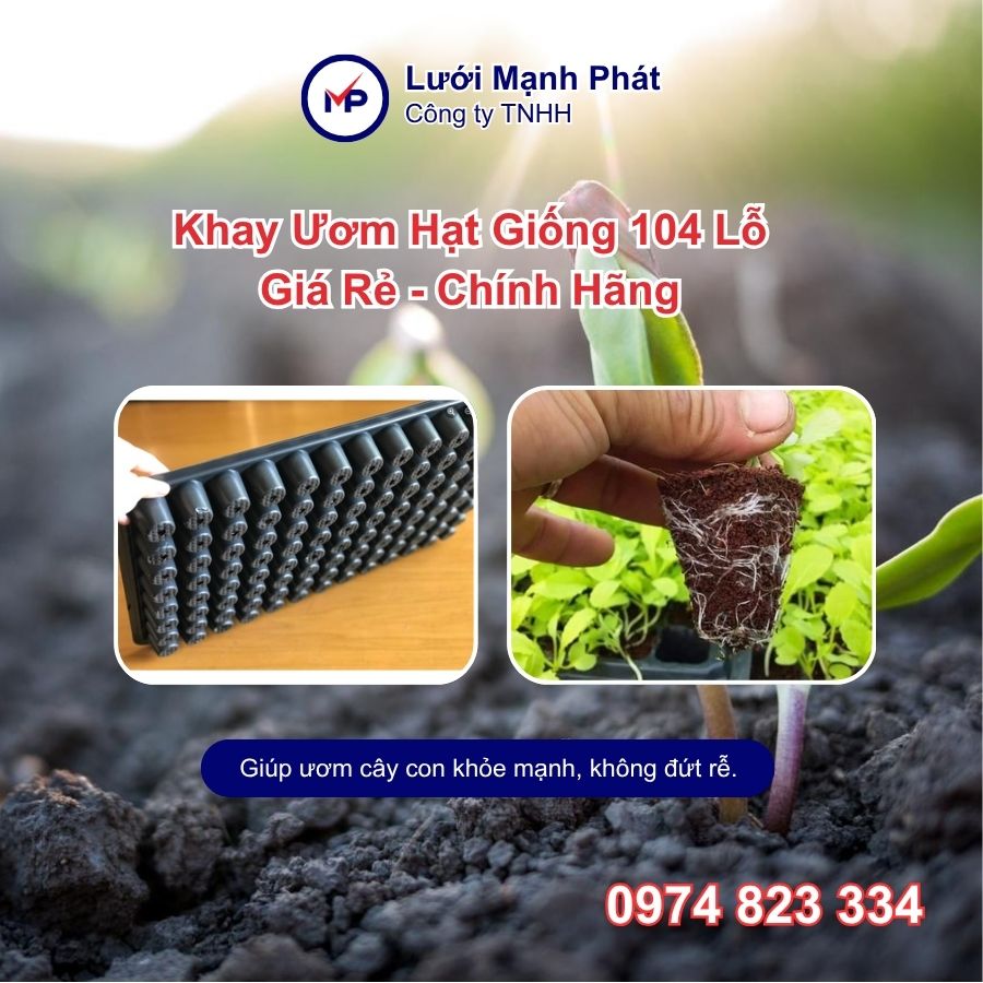 Khay Ươm Hạt Giống 104 Lỗ