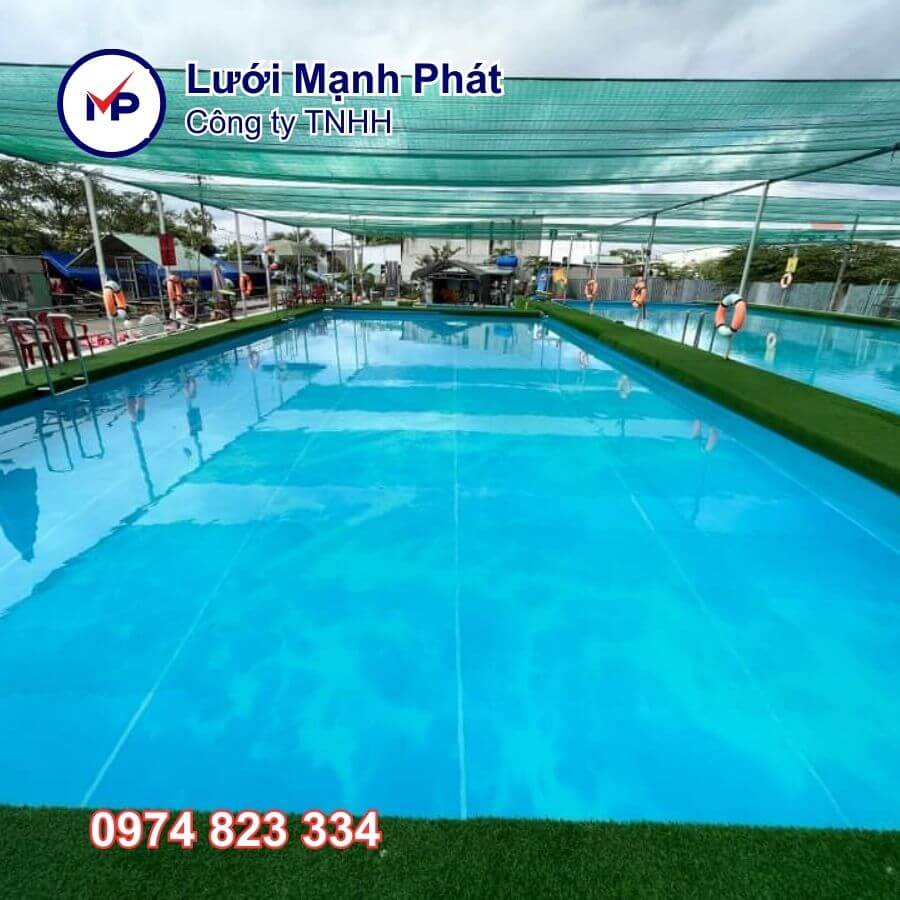 lưới che nắng hồ bơi