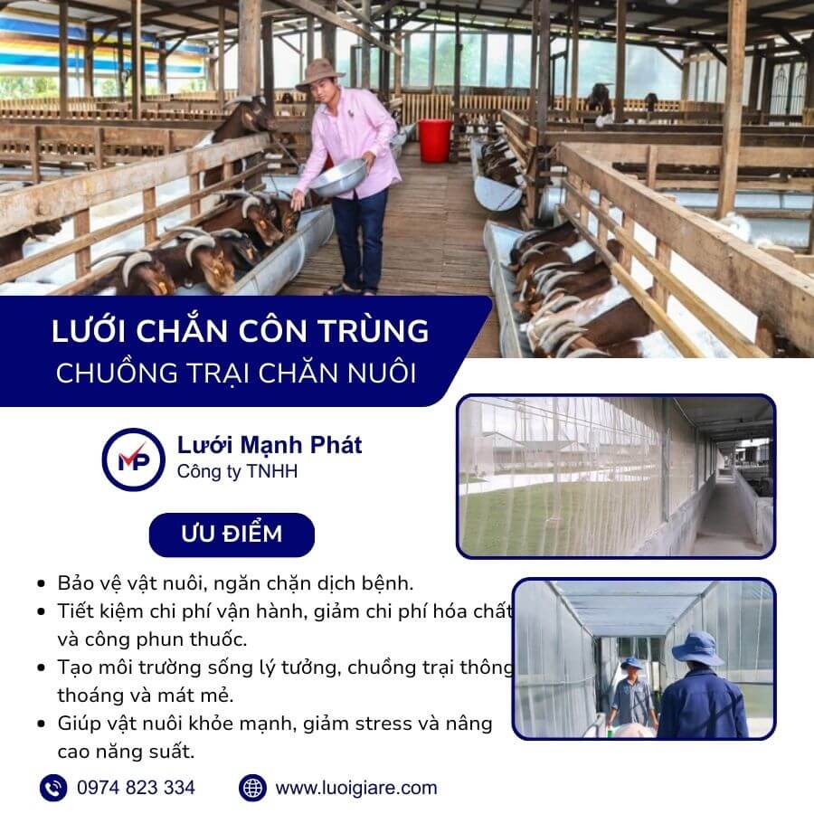 lưới chống muỗi chuồng trại